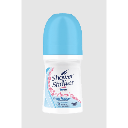 Shower to Shower Roll on- Floral Fresh Poweder-50mls