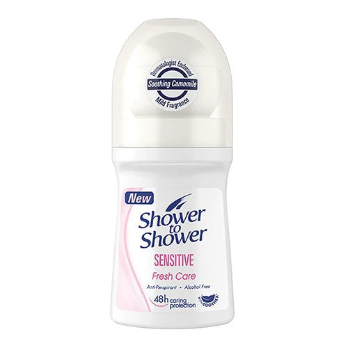 Shower to Shower Roll on- Sensitive Care-50mls