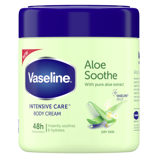 Vaseline Intensive Body Cream 400mls-Aloe Soothe