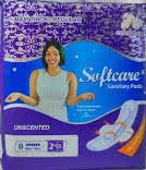 Softcare Sanitary Pads Maxi Thick Unscented 8 pcs